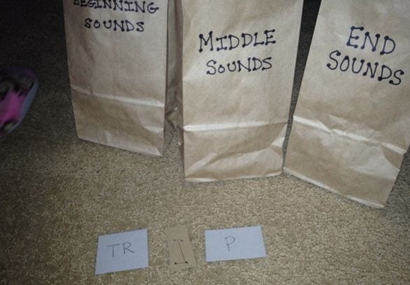 Beggining middle and end sound game