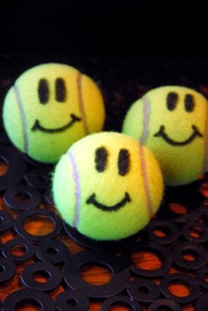 Tennis Ball Smiley Face Kindess